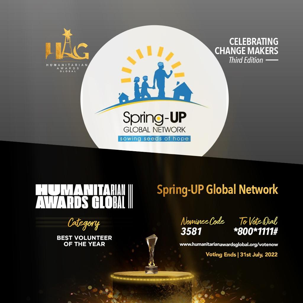 Read more about the article Spring-UP Global Network nominated as Best Volunteer Group of the Year